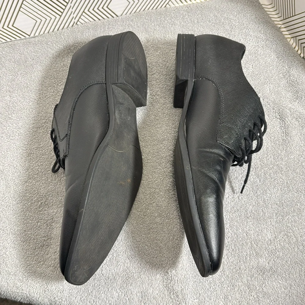 Abound Black Leather Oxfords men’s size 11.5 dress shoes special‎ occasion